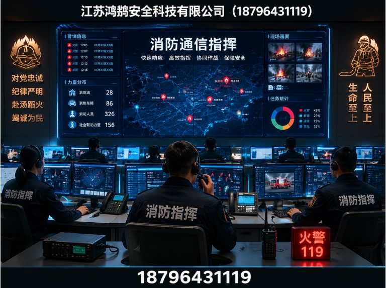 威海消防通信指挥展示图